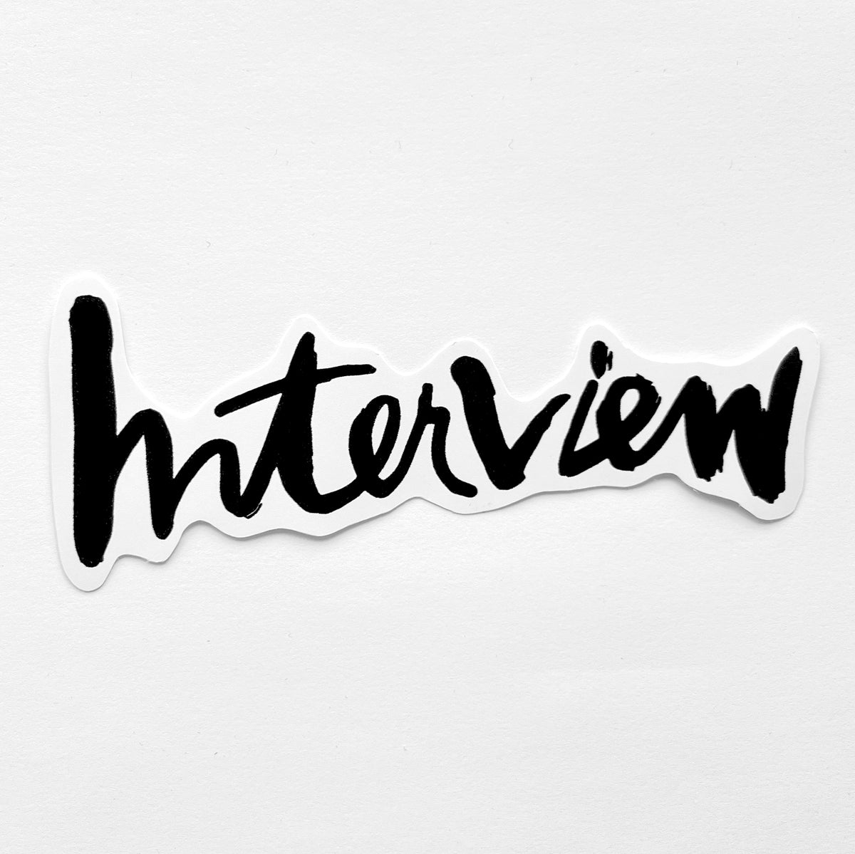 Interview Logo Sticker – Interview Magazine