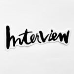 Interview Logo Sticker