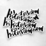 Interview Logo Sticker